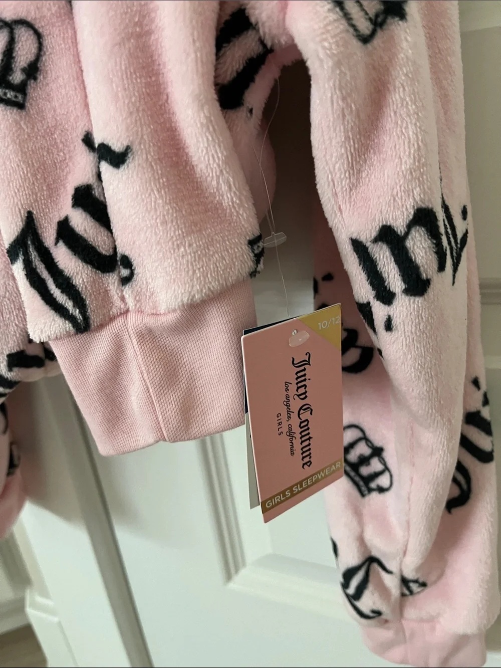 Juicy Couture Pink Plush Logo One-Piece